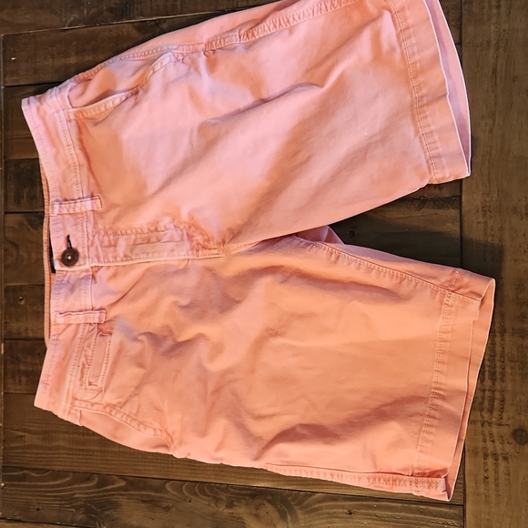 American Eagle Chino Shorts Men's 30 Pink Classic fit Active Lived In - Picture 2 of 11